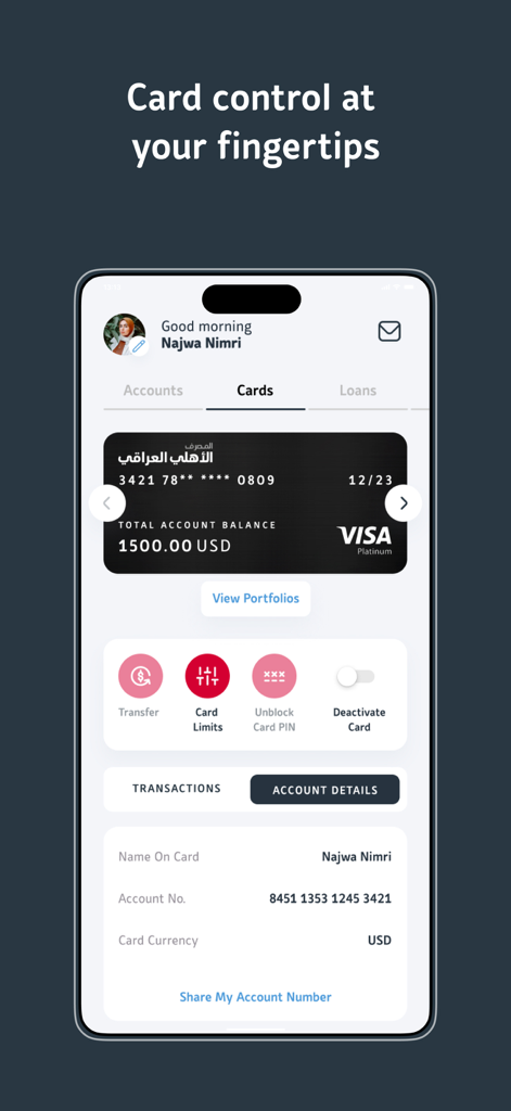 National Bank of Iraq - Finance App | MWM