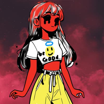 girl in a cute crop top