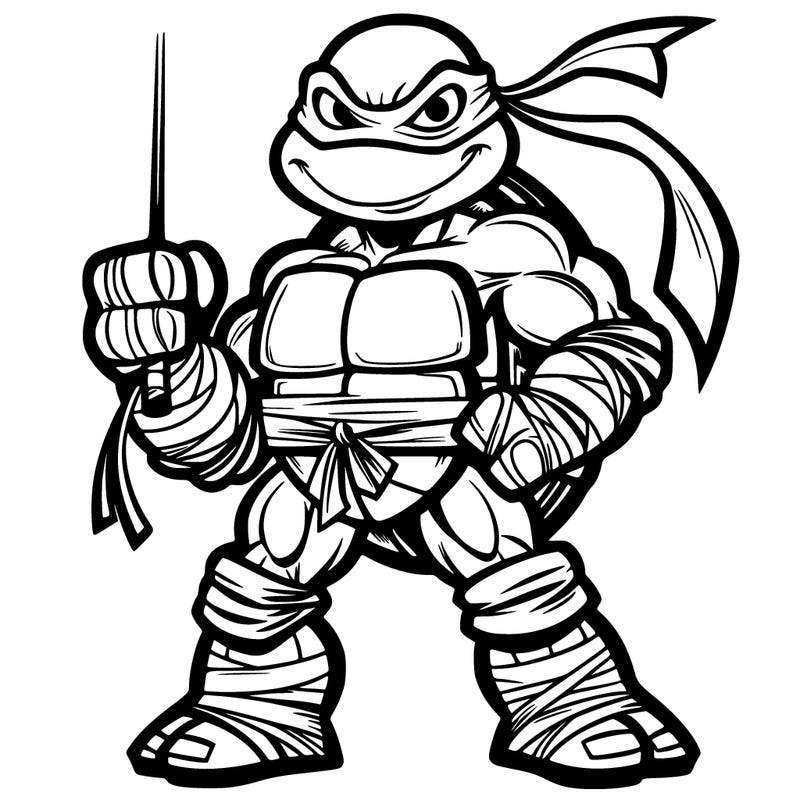 a mutant ninja turtle