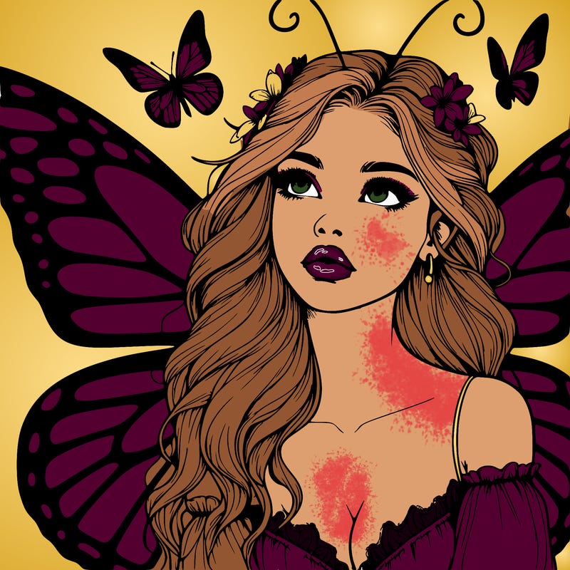 butterfly fairy realistic girl