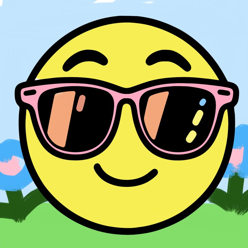 emoji with sunglasses