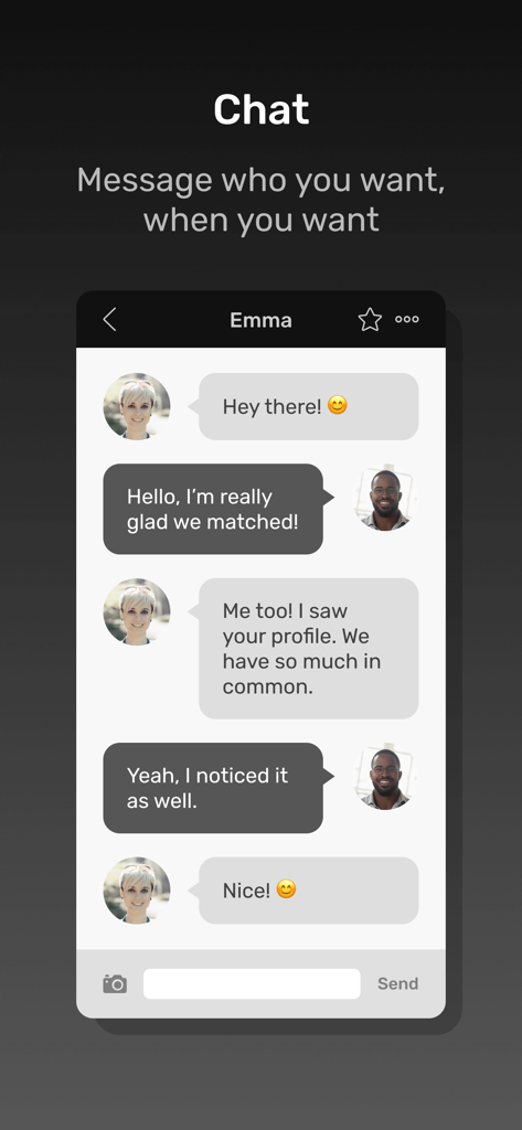 Tattoo Lovers Dating - Chat interface of the Tattoo Lovers Dating app showing messages between two matched users