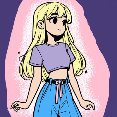 girl in a cute crop top