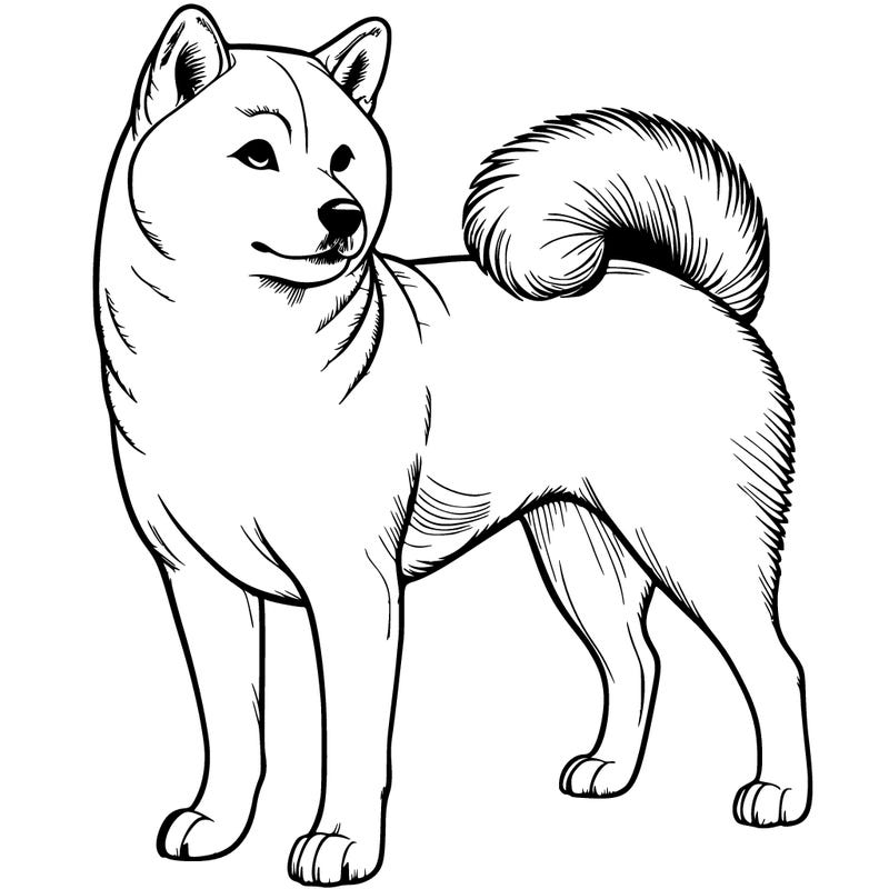 realistic shiba, inu dog