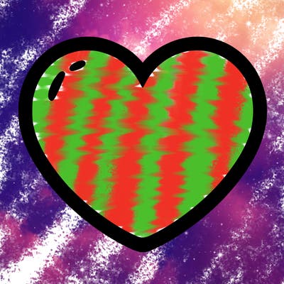 a blank heart