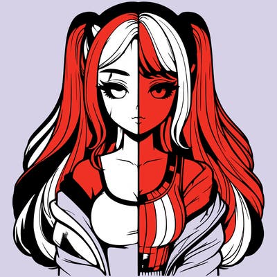 realistic girl split