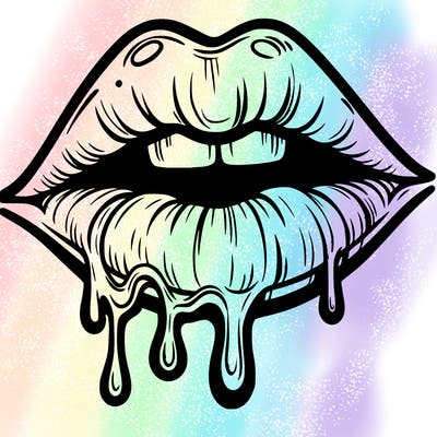 lips that look realistic and drip