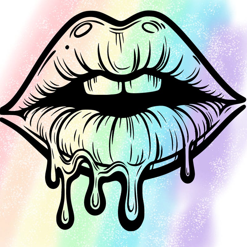 lips that look realistic and drip