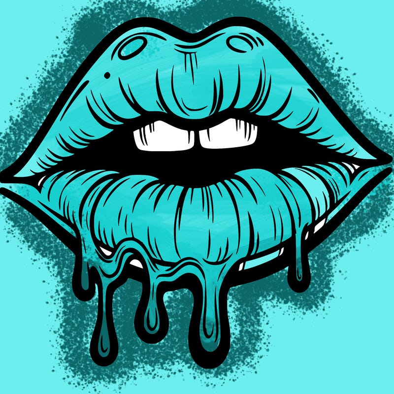 lips that look realistic and drip