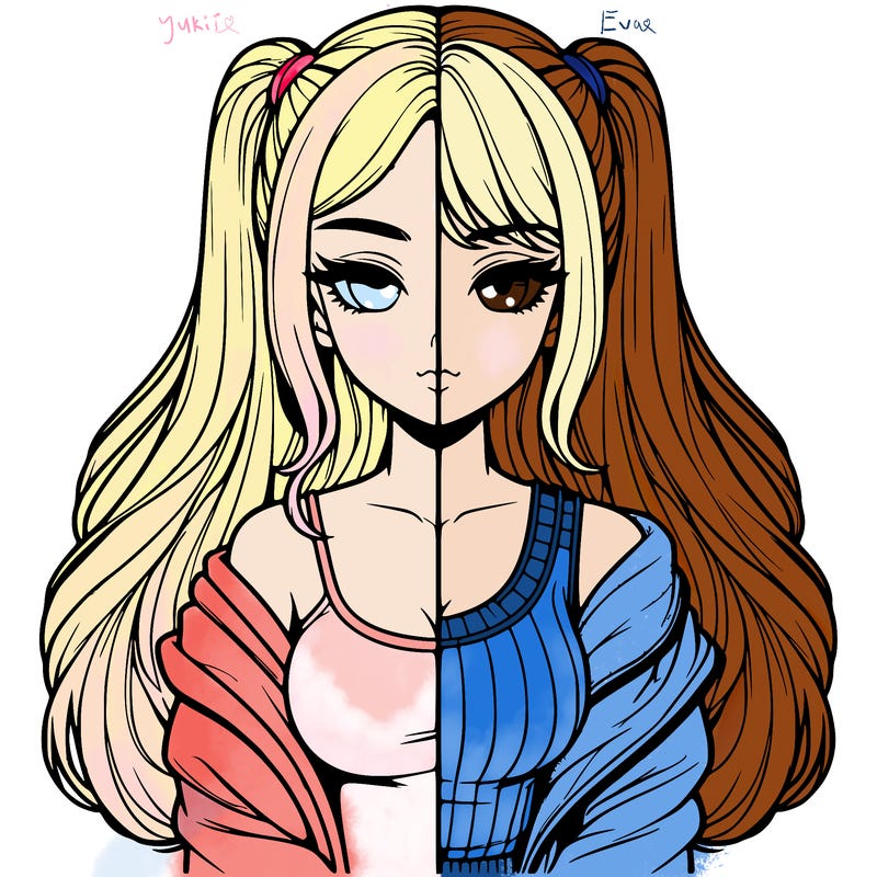 realistic girl split