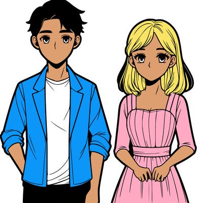 guy and girl standing together
