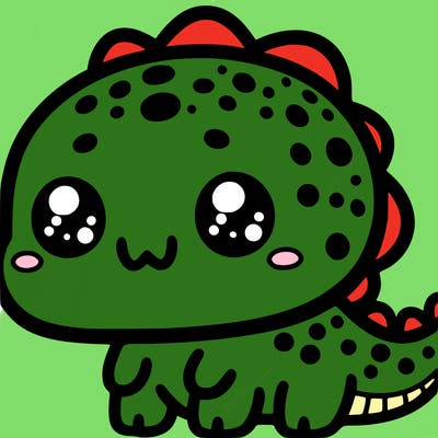kawaii dinosaur