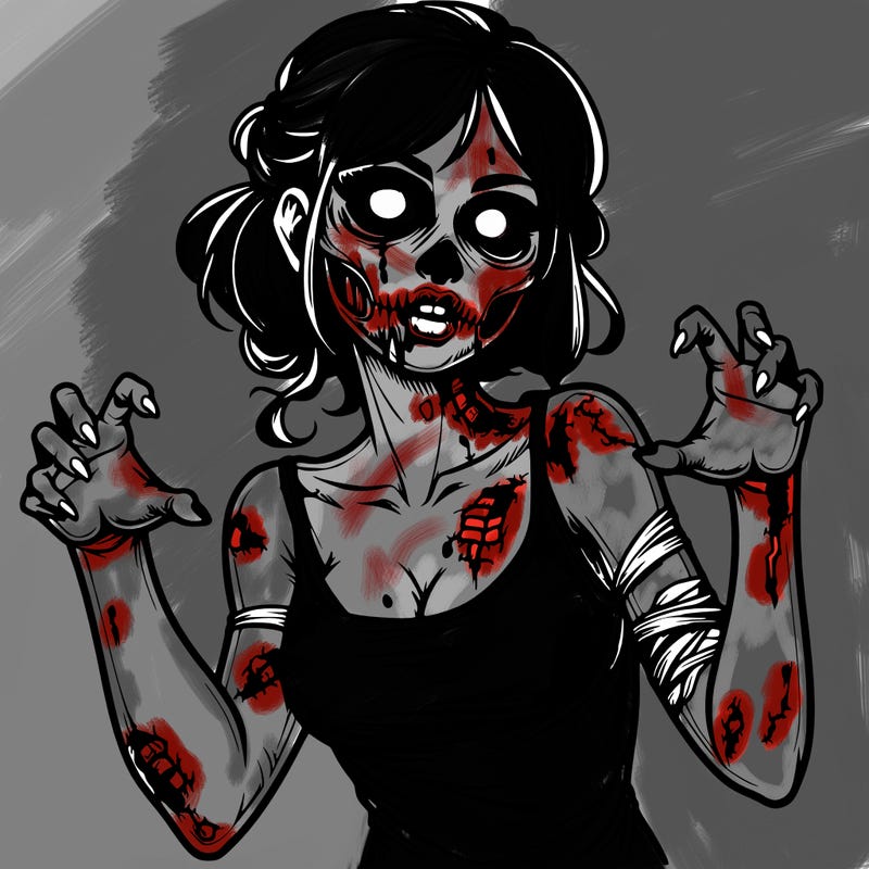 realistic zombie girl