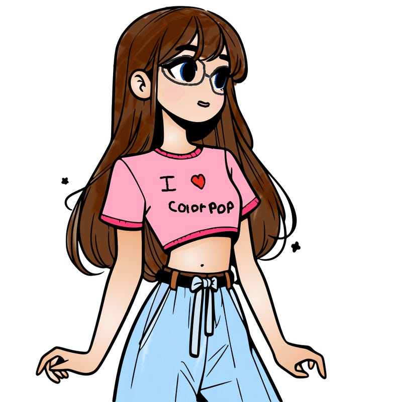 girl in a cute crop top