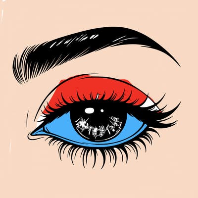 eye closed realistic