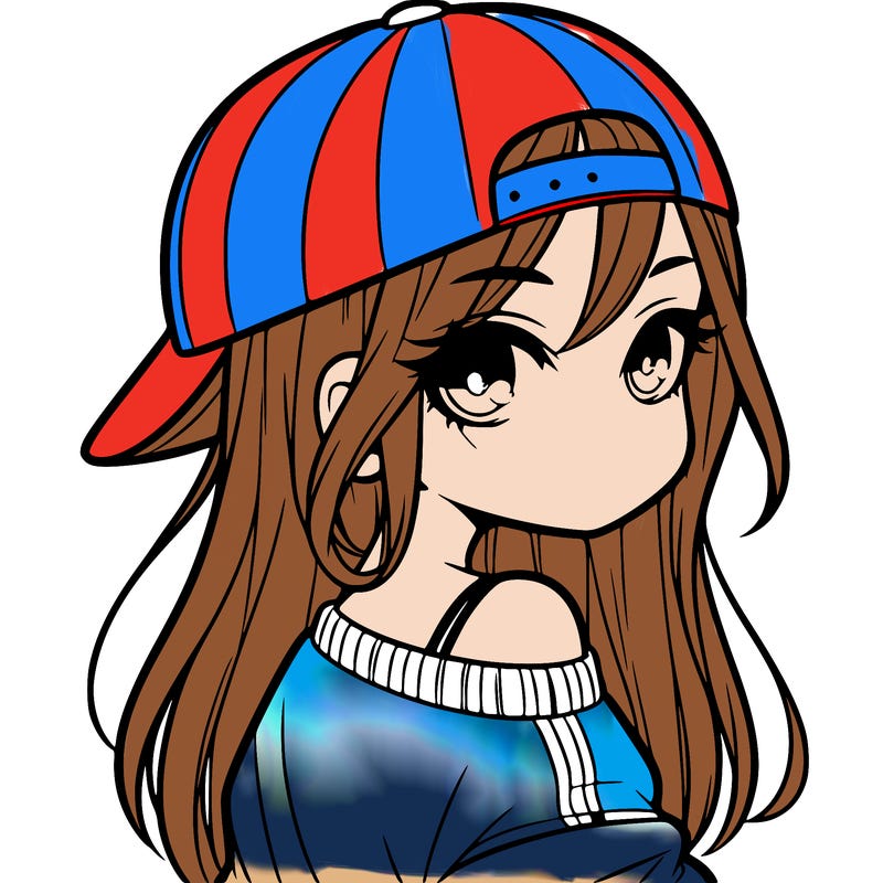 girl with a backward hat on