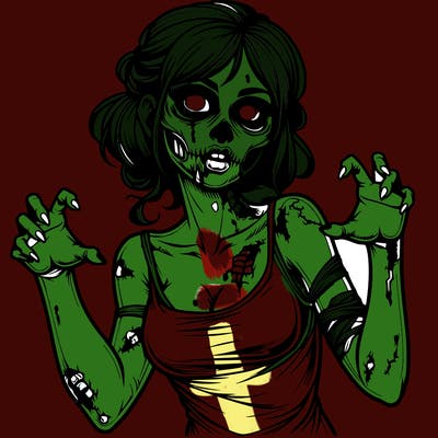realistic zombie girl