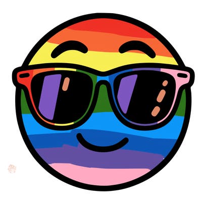 emoji with sunglasses