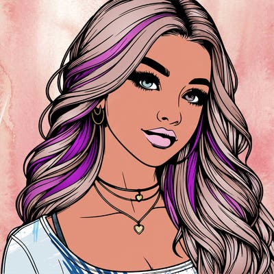 detailed realistic girl