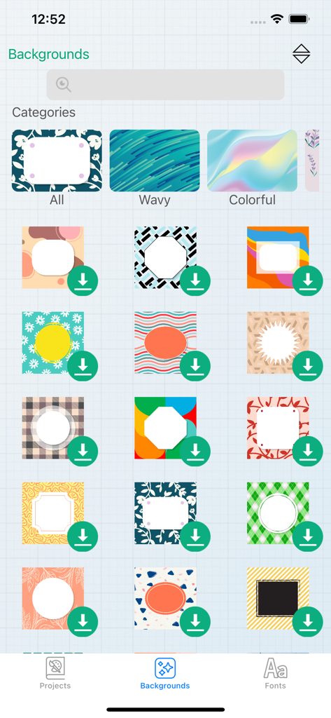 Monograms for Cricut - A library of colorful patterned backgrounds for creating custom monograms for Cricut projects
