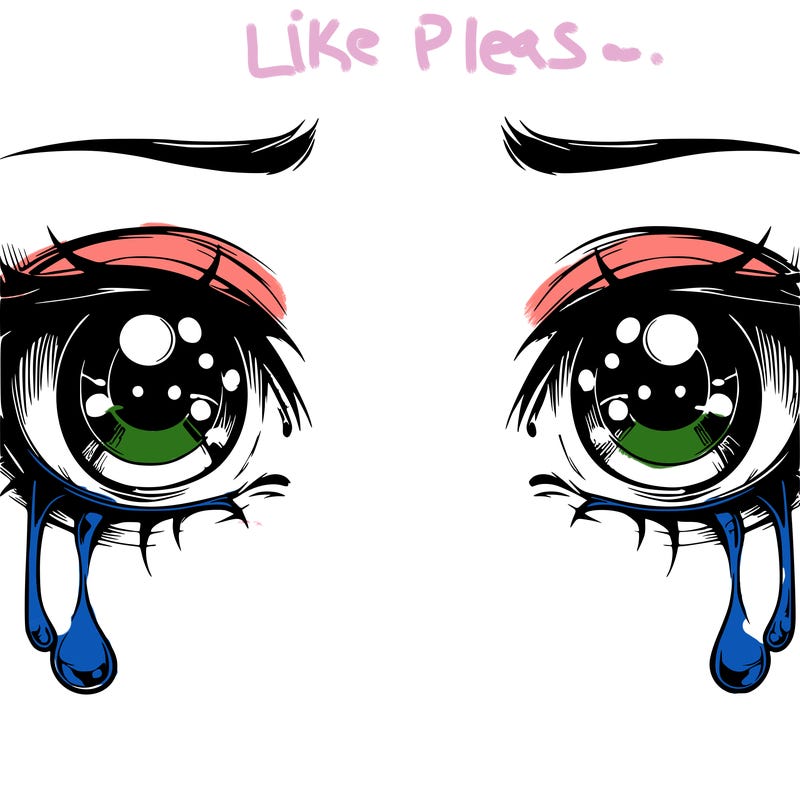 realistic eyes with tears