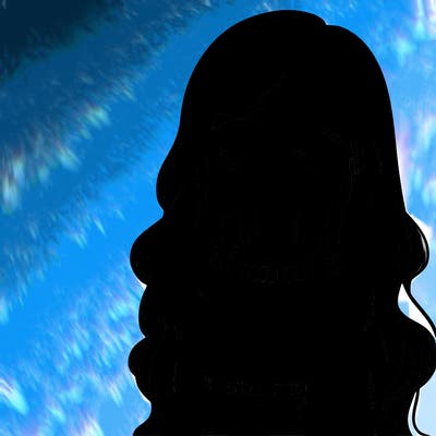 girl with long hair and a crop top with a sweater