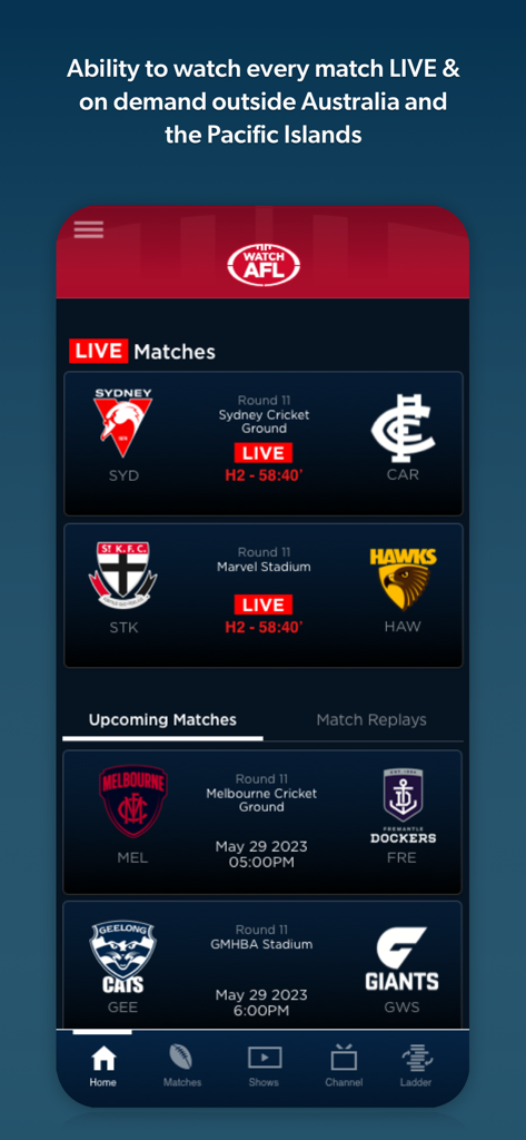 Watch AFL - Sports App | MWM