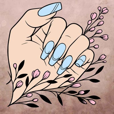 nails with french tip