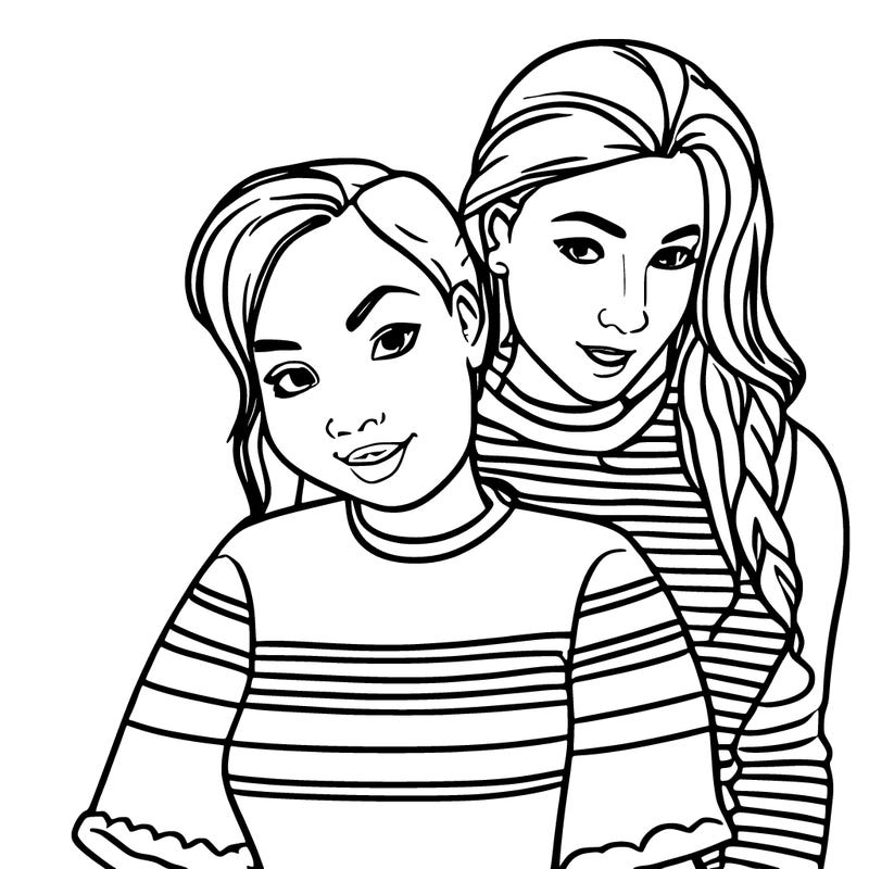 lady lagging with another girl