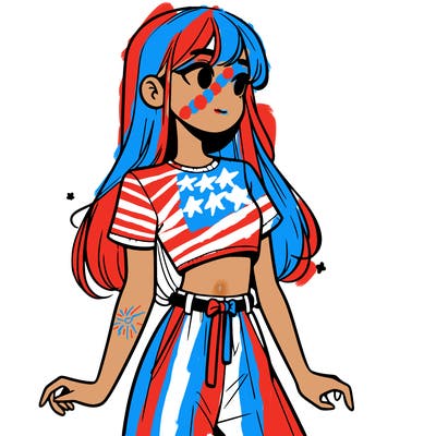 girl in a cute crop top