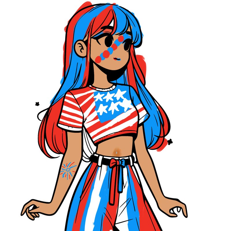 girl in a cute crop top