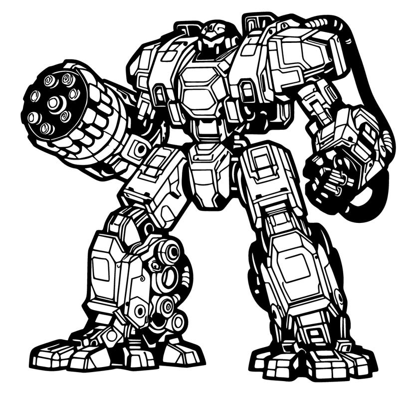 mecha with a huge mechanical arm.
