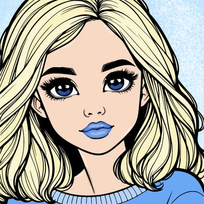 realistic girl whith cute eyes