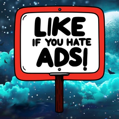 a sign that says like if you hate ads