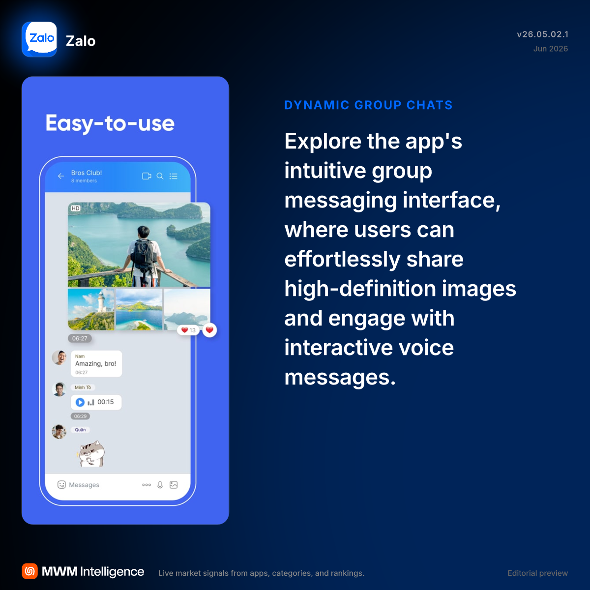 Zalo - Social Networking App | MWM