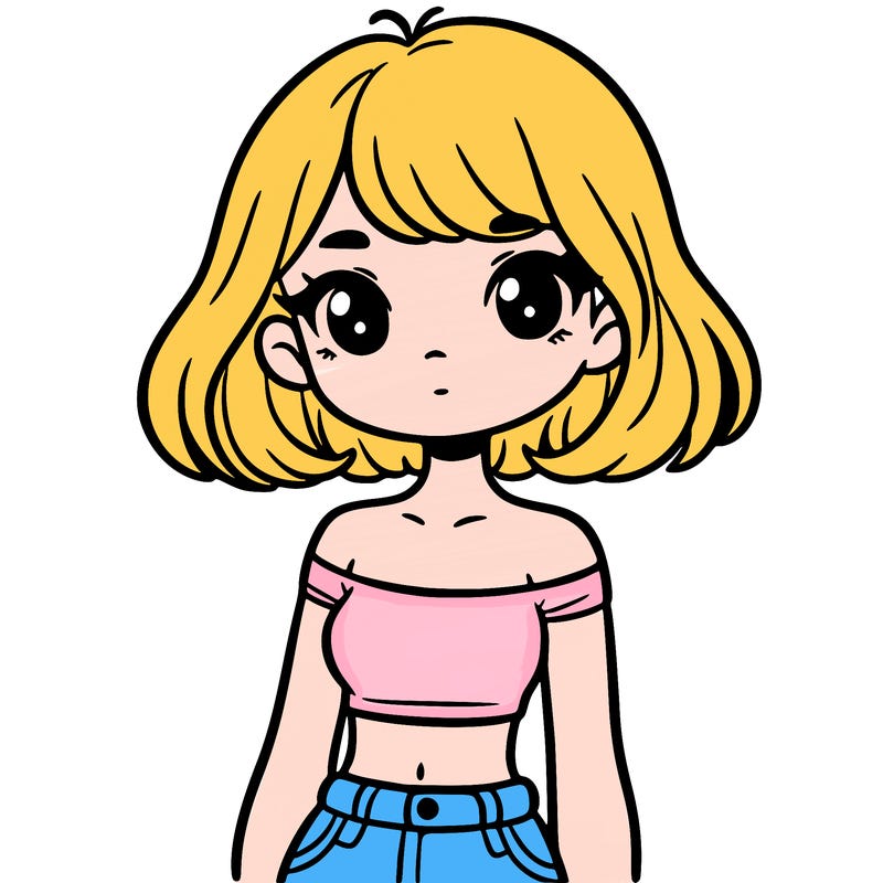 girl in a cute crop top