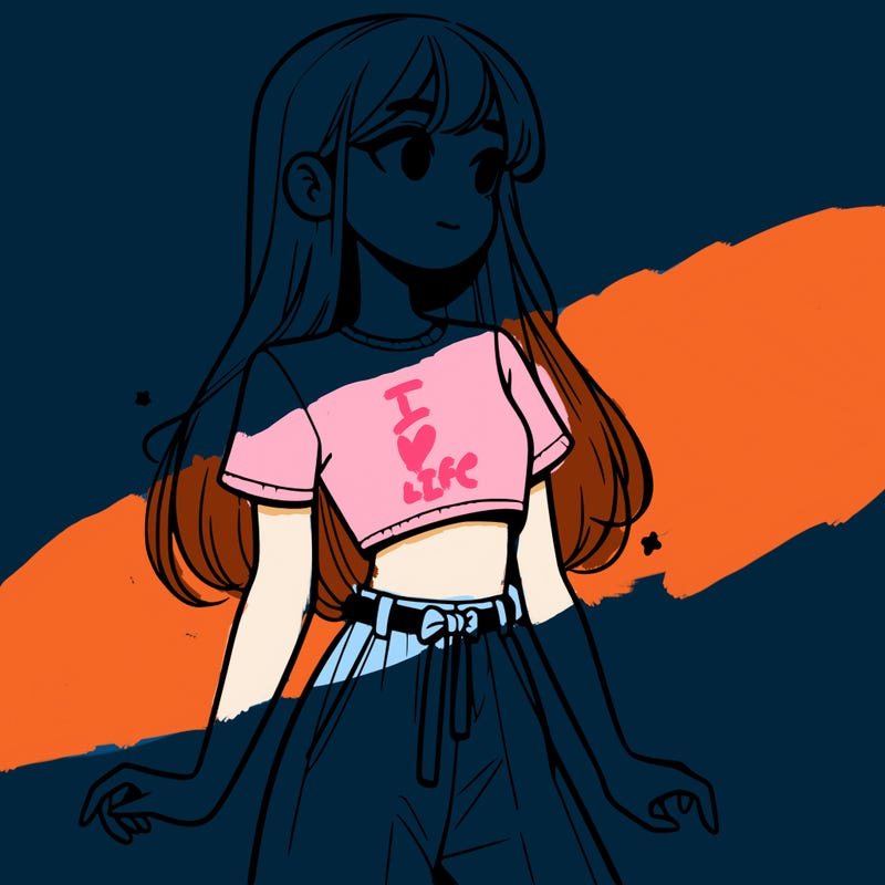 girl in a cute crop top