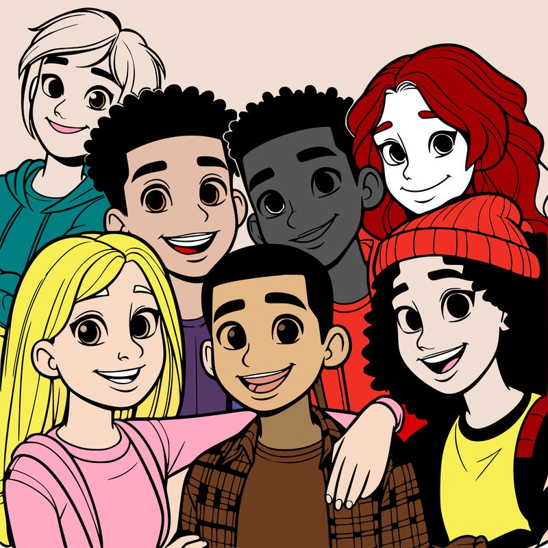 a mixed friend group