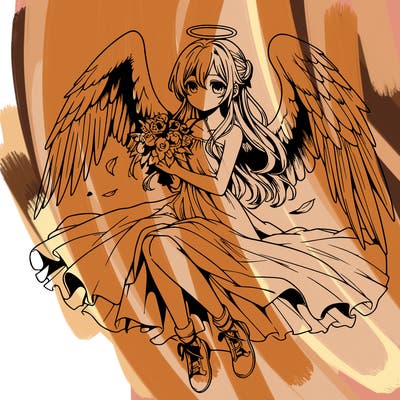 manga angel realistic
