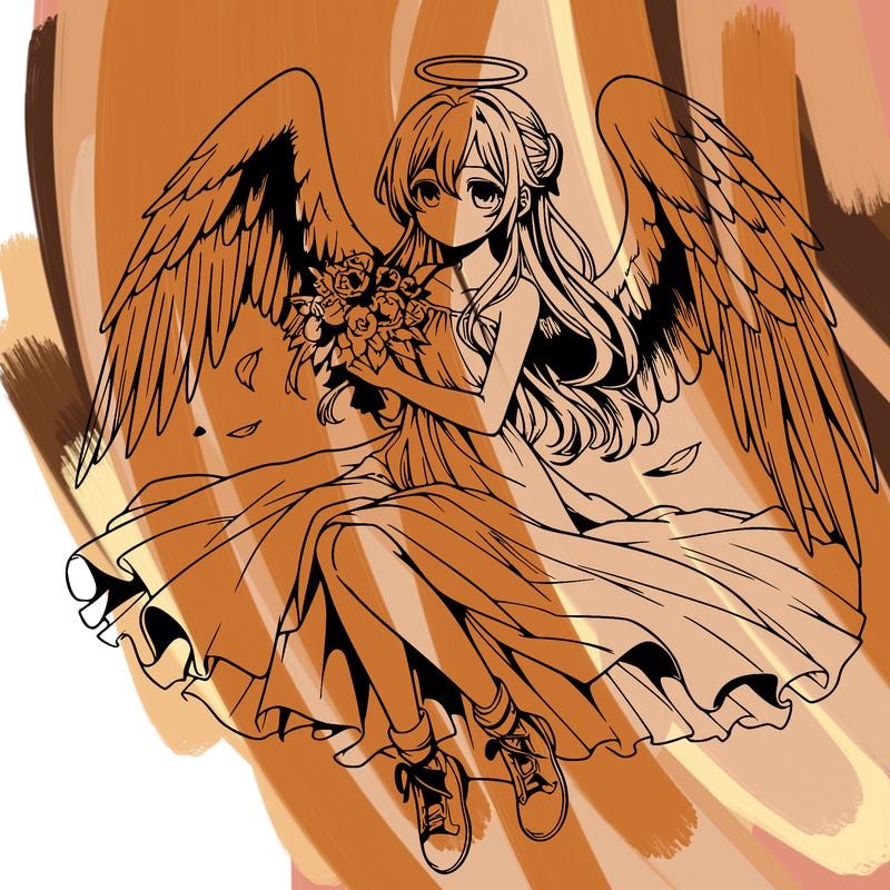 manga angel realistic