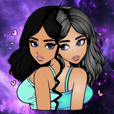 realistic girl split