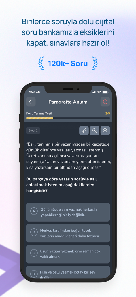Doping Hafıza - A Turkish language practice test on the Doping Hafiza mobile app.