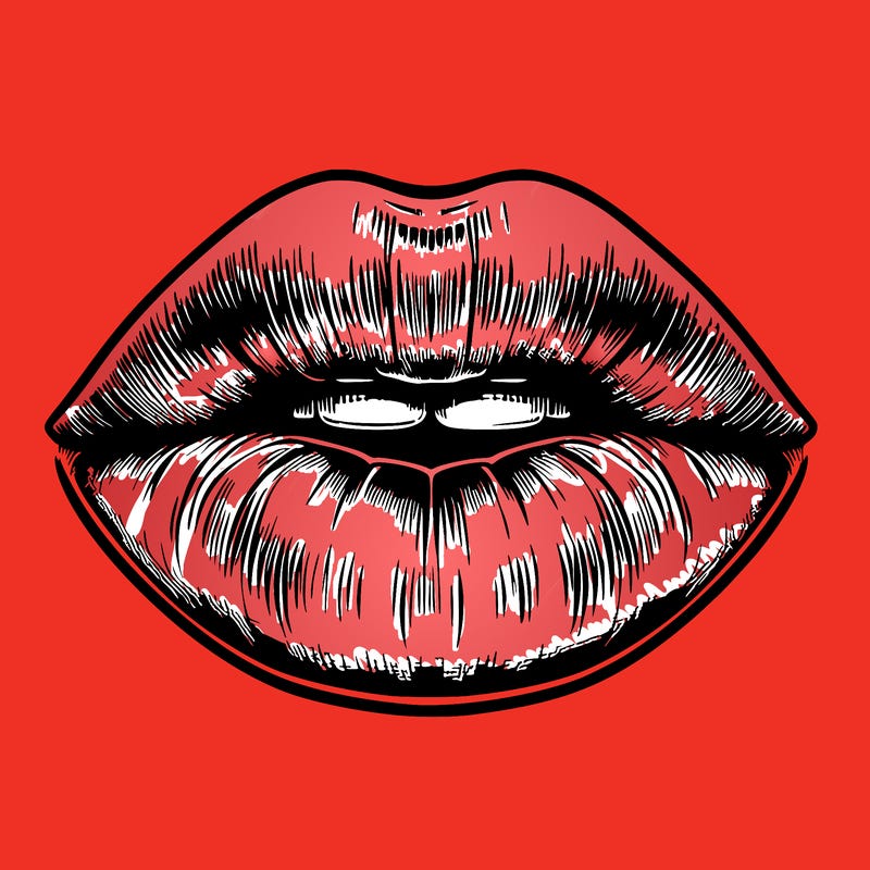 realistic mouth with lips