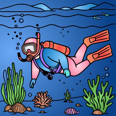 scuba diverse in the ocean