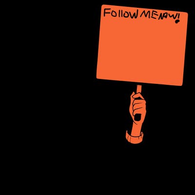 realistic girl holding up a sign