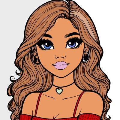 realistic pretty girl