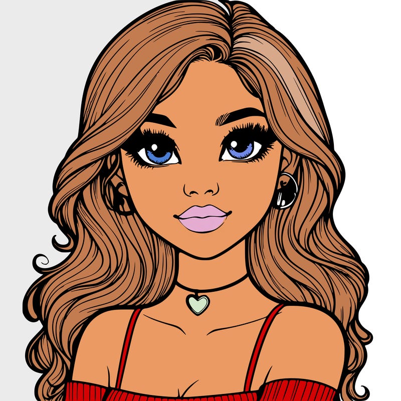 realistic pretty girl