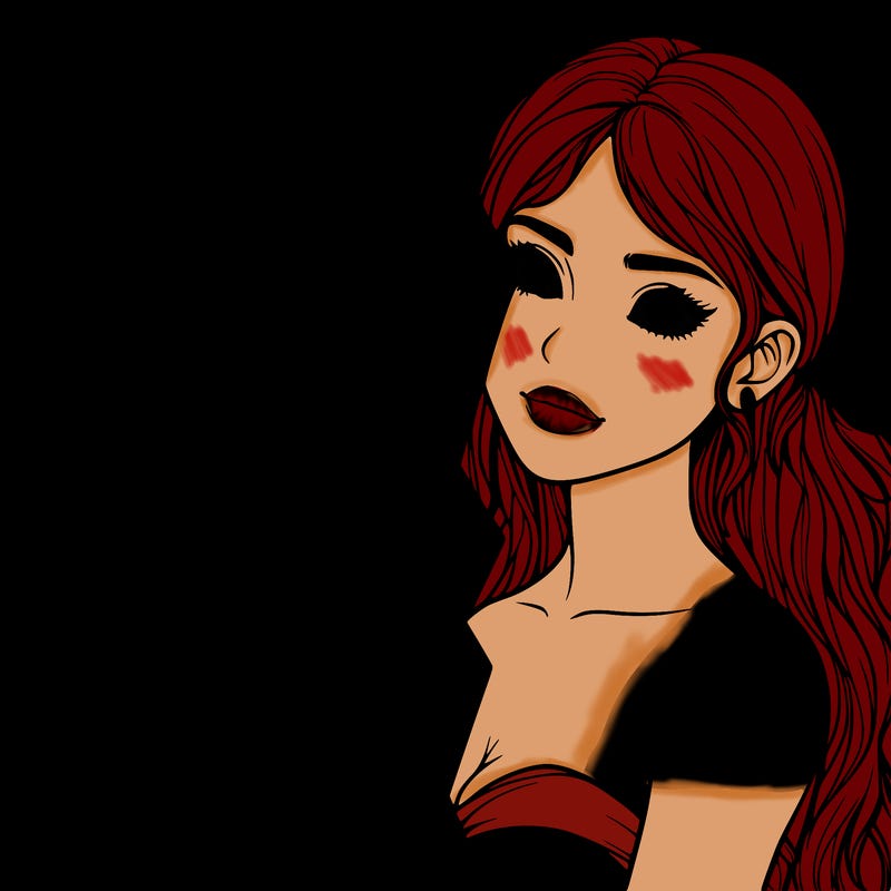 split realistic girl