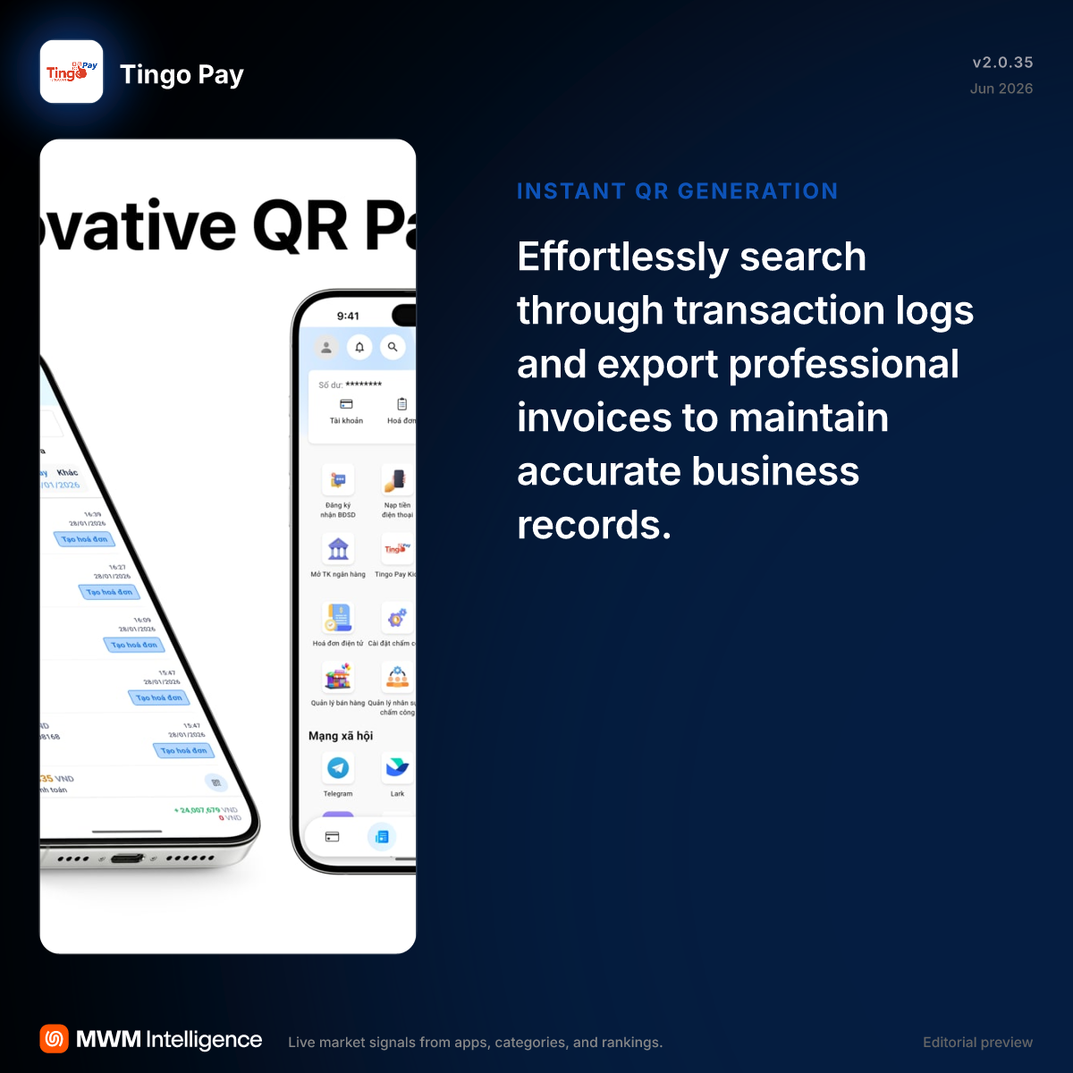 Tingo Pay - Business App | MWM