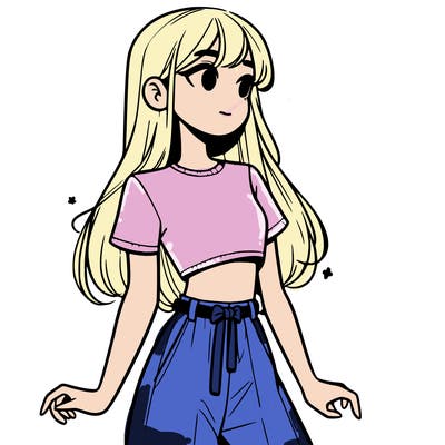 girl in a cute crop top